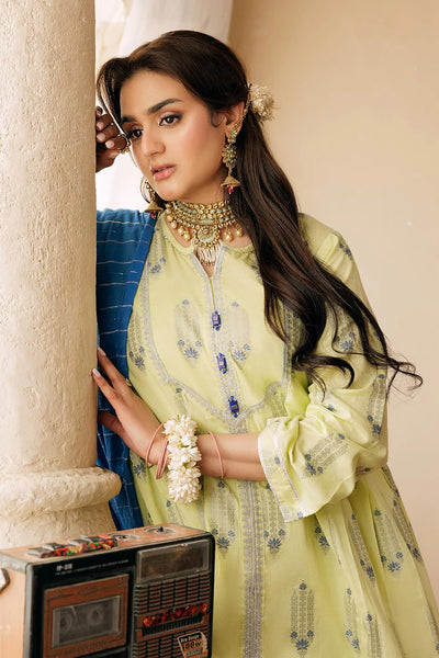 LBD-02905 | Perrot Green & Multicolor | Casual Plus 3 Piece Suit | Cotton Jacquard