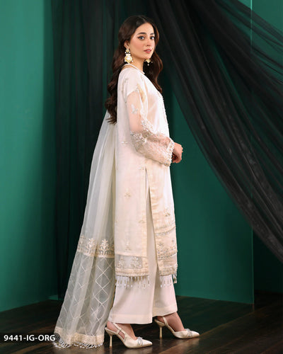 FORMAL 3PC EMBROIDERED SUIT | 9441-IG-ORZ