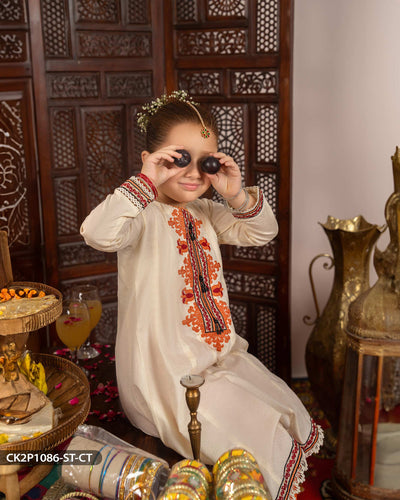 Kids 2 Piece Cotton Suit | 1086-ST-J.CT