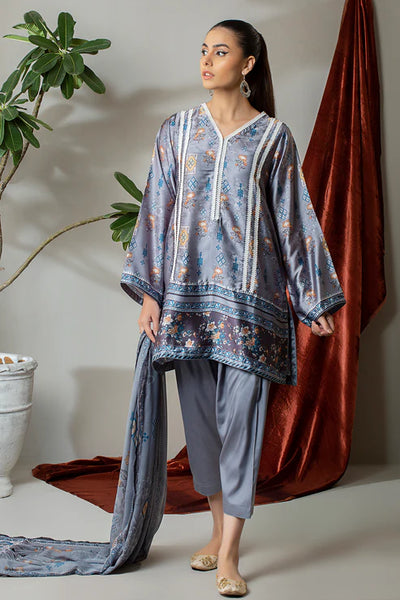 3 Piece – Digitally Printed Silk – 8288