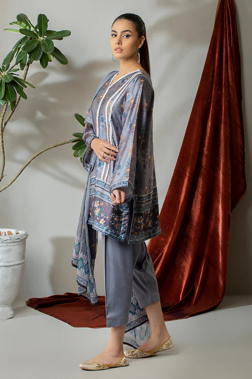 3 Piece – Digitally Printed Silk – 8288