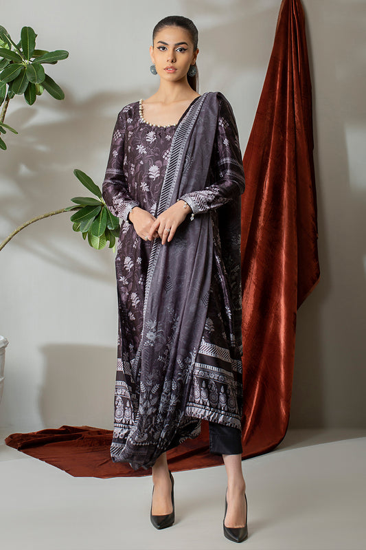 3 Piece – Digitally Printed Silk – 8290